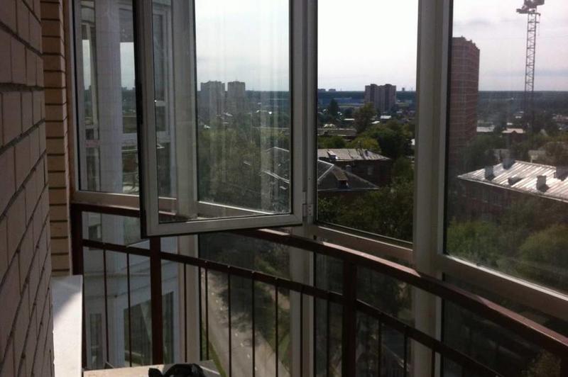 Панорамное остекление лоджии на 11 этаже