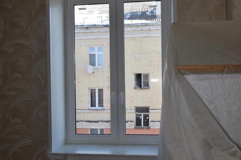 Высокие окна без перемычки
